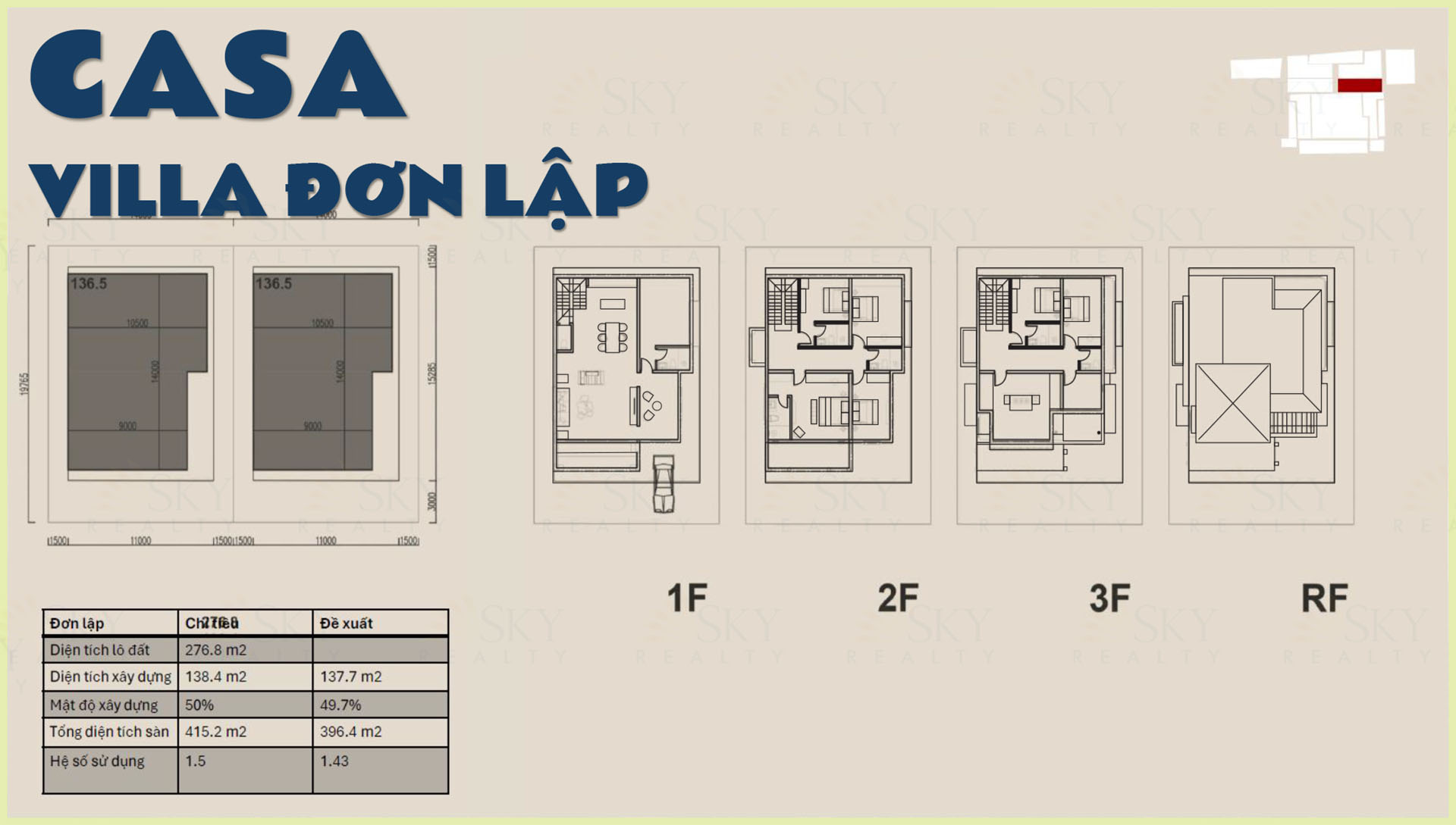 Layout MB CASA Villa đơn lập - Blanca City